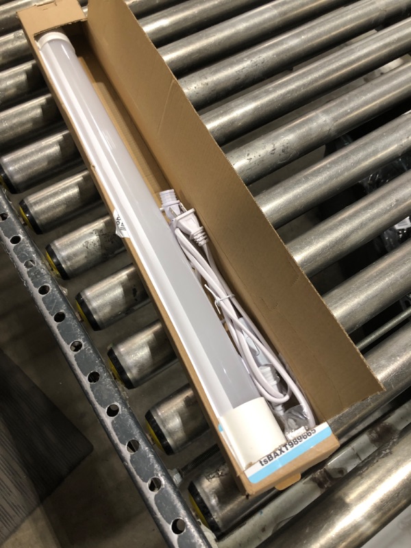 Photo 1 of LED Shop Ceiling Light 2FT with Plug, 5000K Triproof Tube Lights, Bright Garage LED Light Fixture Utility with ON/Off Switch, Cabinet Light Suit for Workbench Bedroom Living Room Kitchen Closet etc