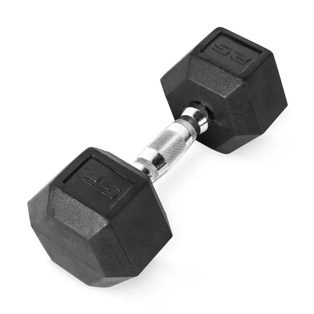 Photo 1 of CAP Barbell, 25lb Rubber Hex Dumbbell, Single
