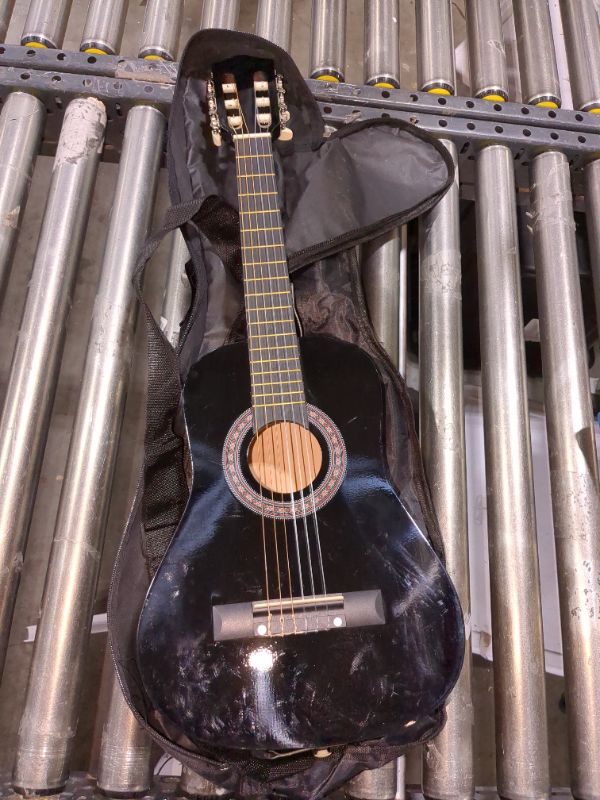 Photo 1 of 30" Wood Guitar with Case and Accessories for Kids/Girls/Boys/Beginners (Black) Right Handed Black