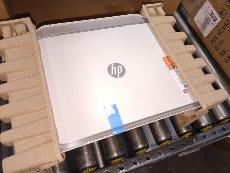 Photo 2 of HP DeskJet 2755e Wireless Color All-in-One Printer with bonus 6 months Instant Ink (26K67A), white