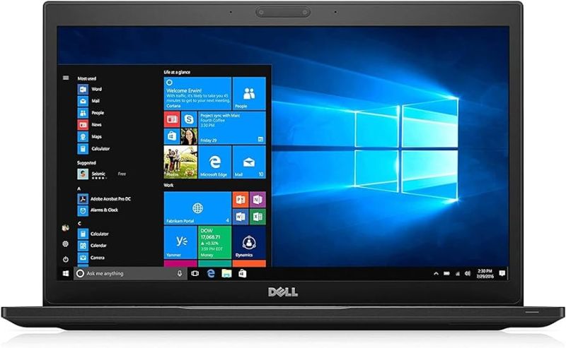 Photo 1 of Dell Latitude 7480 Laptop - Intel Core i5-7300U CPU 2.60GHz, 16GB RAM, 256GB SSD, 14 HD Display, Webcam, Windows 10 Pro (Renewed)