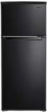 Photo 1 of 18.5 in. W, 4.5 cu. ft. 2-Door Mini Refrigerator, with Freezer in Black
