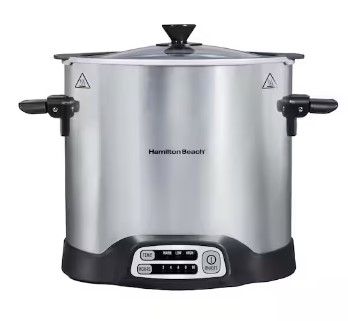 Photo 1 of 10 qt. Stainless Steel Sear and Cook Stockpot Slow Cooker
