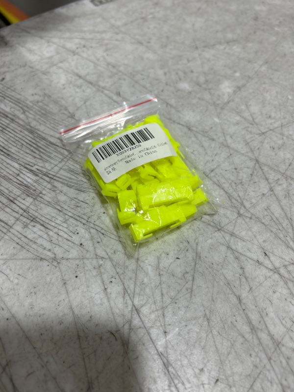 Photo 2 of Servo Cable Clip Lock, 20pcs Servo Extension Cable Safety Connector Clips Lead Wire Lock, for Rc Servo Expansion Cable Or Servo Y Adapter Cable, Jr Servo Cable Kit. (Yellow)…