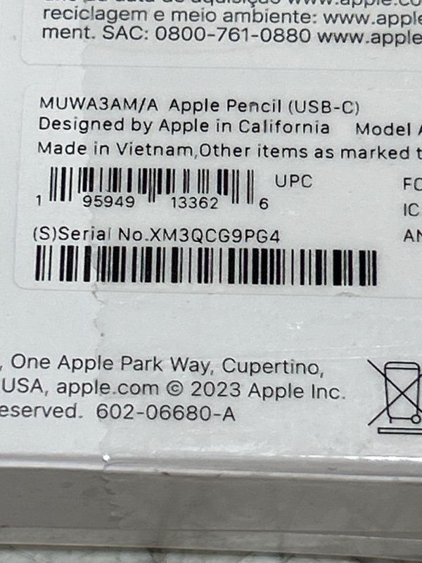 Photo 3 of Apple Pencil (USB-C) ???????White