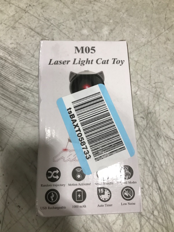 Photo 2 of Laser Cat Toys for Indoor Cats,The 4th Generation Real Random Trajectory Motion Activated Rechargeable Automatic Cat Laser Toy,Interactive Cat Toys for Bored Indoor Adult Cats/Kittens/Dogs
