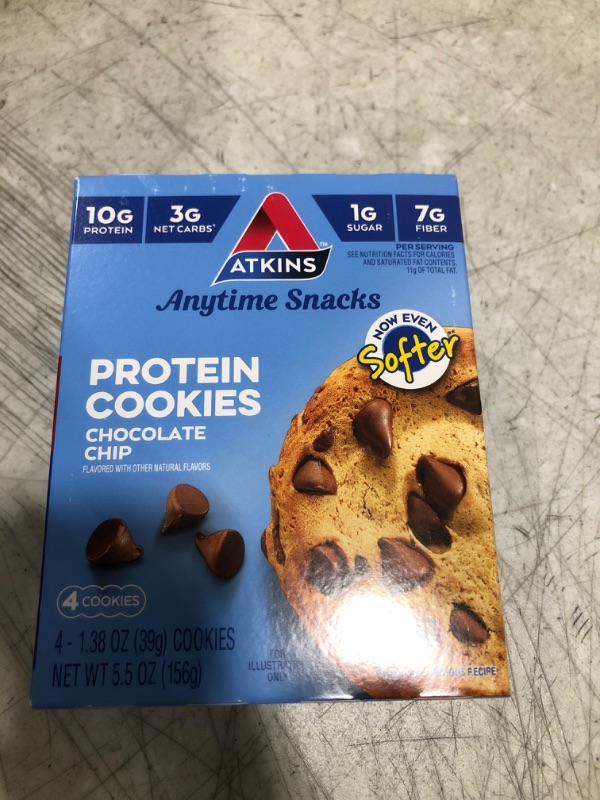 Photo 2 of Atkins Protein Cookie Chocolate Chip, 4 Count Chocolate Chip 4 Count (Pack of 1)