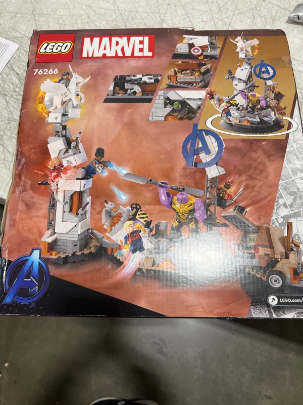 Photo 2 of LEGO Marvel Endgame Final Battle, Avengers Model for Build and Display, Collectible Marvel Playset with 6 Minifigures Including Captain Marvel, Shuri and Wanda Maximoff, Marvel Fan Gift Idea, 76266 Standard Packaging