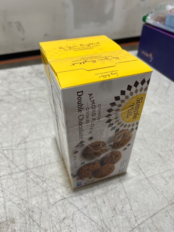 Photo 2 of 2 pack Simple Mills Crunchy Double Chocolate Cookies - 5.5 oz box