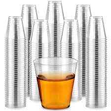 Photo 1 of Yungyan 1000 Pcs Shot Glasses, 2oz Clear Plastic Disposable Hard Cups, Mini Party Shot Cups Container for Sauce, Sample Tasting, Cocktail, Whiskey, Wine Shots, Pudding