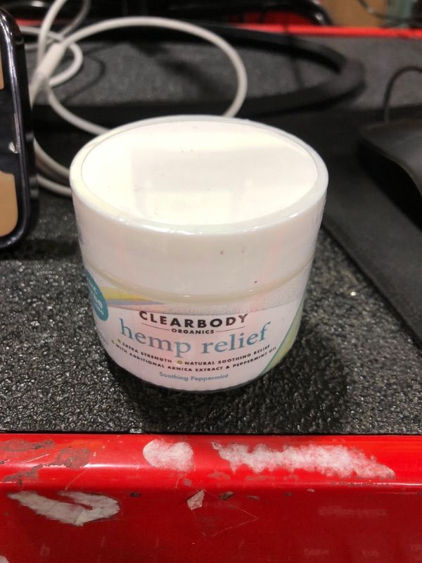 Photo 1 of Clearbody Organics - USA Made Hemp Cream Maximum Strength - Soothe Discomfort in Your Back, Muscles, Joints, Neck, Shoulder, Knee, Nerves - Natural Peppermint and Soothing Arnica Extract 2 Fl Oz (Pack of 1)