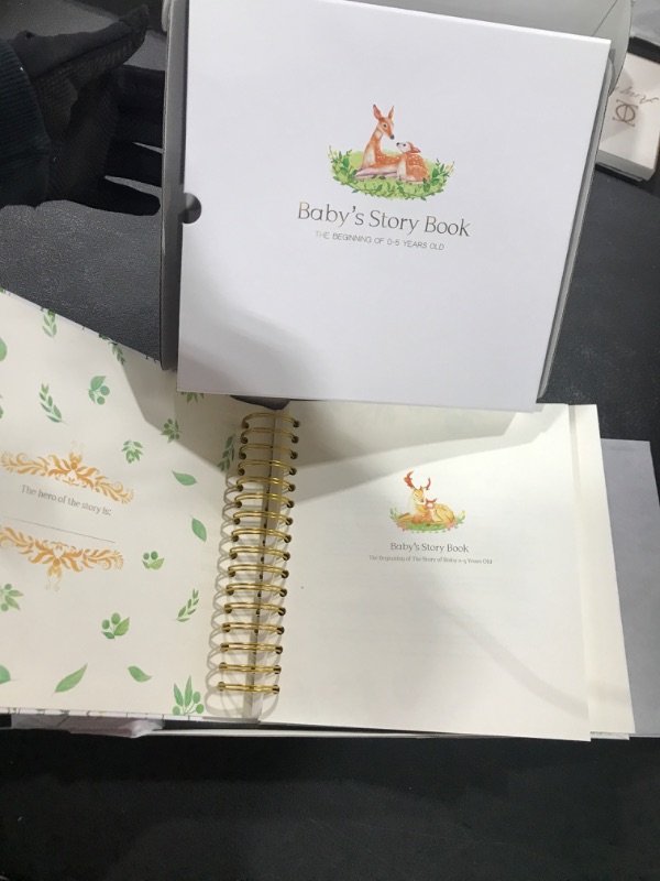 Photo 2 of 0-5 years old baby memory book, Baby book keepsake suitable for infant boys and girls, baby first milestone scrapbook