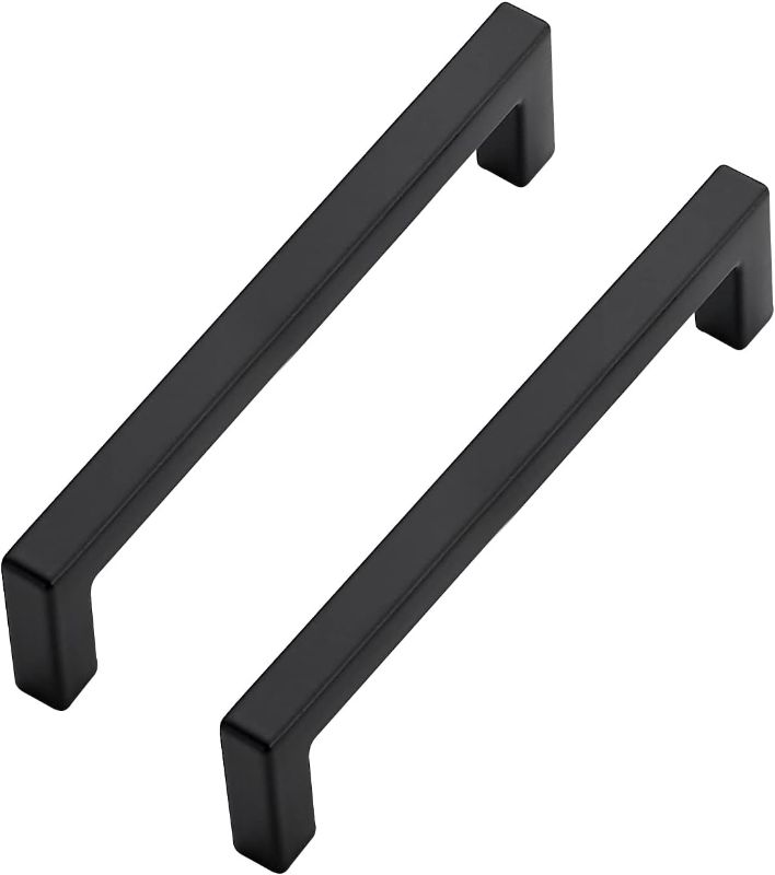 Photo 1 of Ravince 30 Pack Solid 4 Inch Center to Center Slim Square Ba. Drawer Hardless Kitchen Cabinet Handles Black Drawer Puils Kitchen Cabinet Hardware Kitchen Handles Matte Black Cabinet Pulis-90XFX102HS30