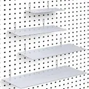Photo 1 of 4 Pack Pegboard Shelves Wall Organizer Peg Board Shelf Brackets 