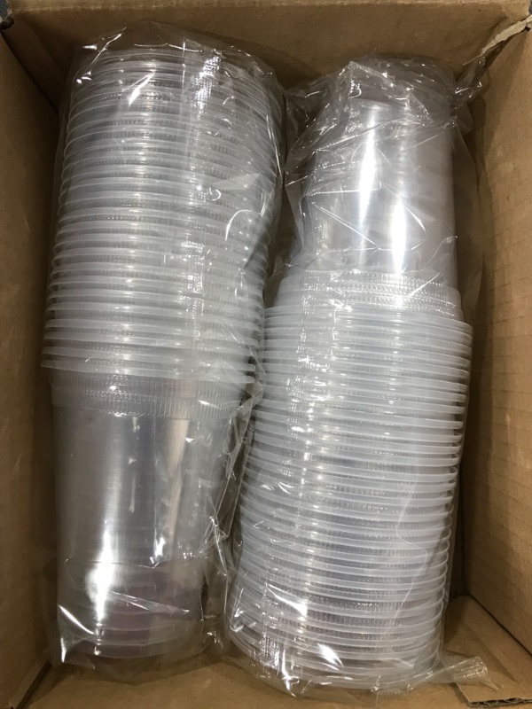 Photo 1 of 10oz 50 Pieces Clear Disposable Cups 