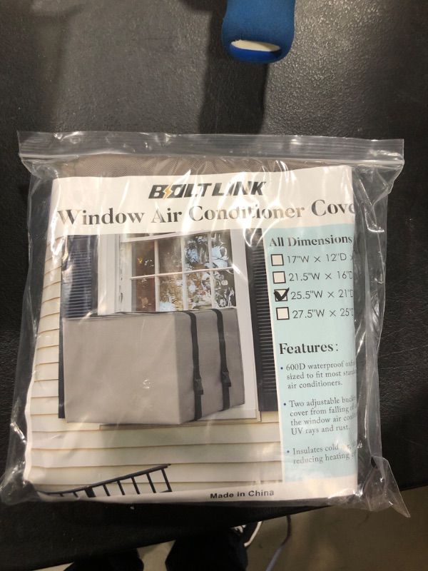 Photo 2 of Window Air Conditioner Covers for Outside Units, AC Cover for Outdoor fits up to 25.5W x 21D x 17H inches,Grey 25.5"W x 21"D x 17"H Grey