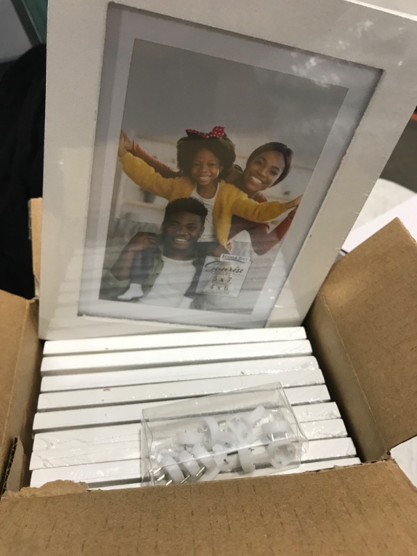 Photo 1 of 10 White Picture Frames. 5x7 IN