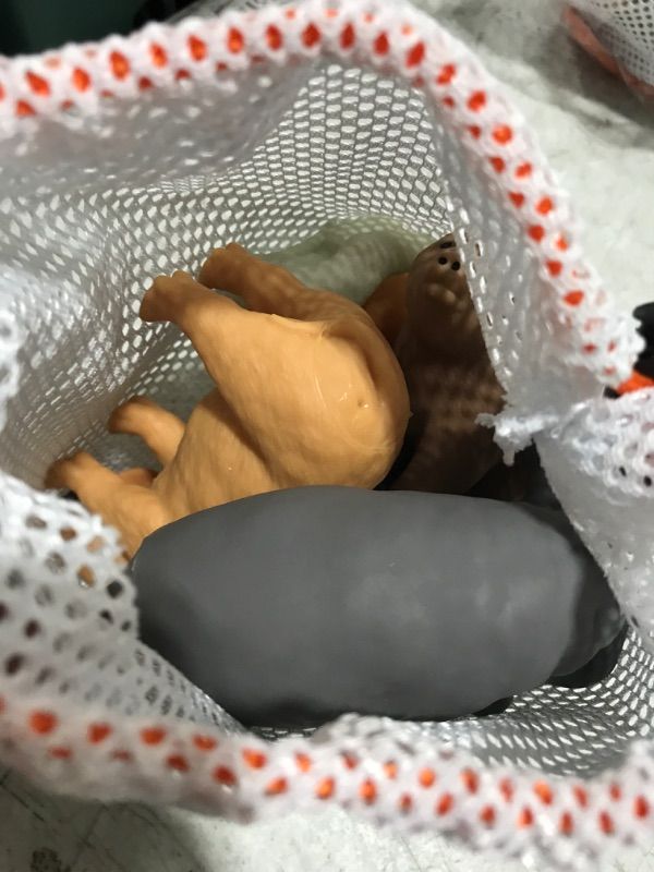 Photo 2 of XY-WQ Mold Free Bath Toys No Hole, for Infants 6-12& Toddlers 1-3, No Hole No Mold Bathtub Toys (Animal, 6 Pcs with Mesh Bag) Jungle animals ?