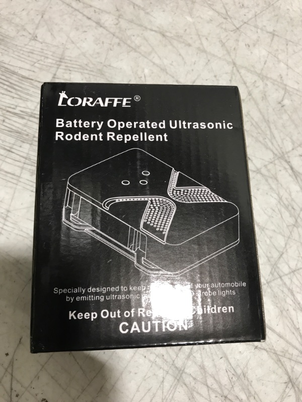 Photo 2 of Loraffe Rodent Repellent Ultrasonic Under Hood Animal Repeller Battery Powered Rodent Strobe Light Keep Rat Mice Away from Car Engine Truck Garage Attic Basement Warehouse Barn Shed Vehicle Protection