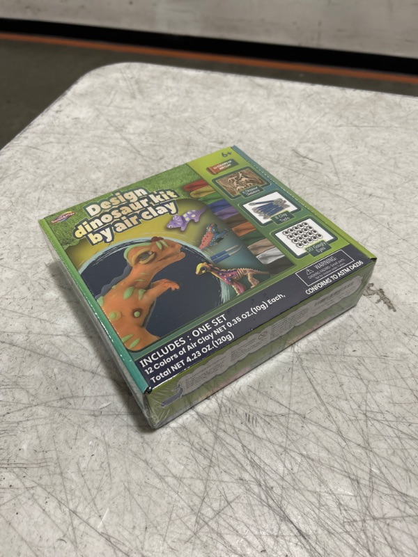 Photo 1 of Sense&Play Dinosaur Arts & Crafts Air Dry Clay for Kids Kit with 12 Clay Colors Model Ultra-Light Soft Modeling Clay Kit Non-Toxic Arts & Crafts DIY Model Magic Clay Dino Gifts for Boys and Girls 6+ Diverse Dinosaur Toy Set