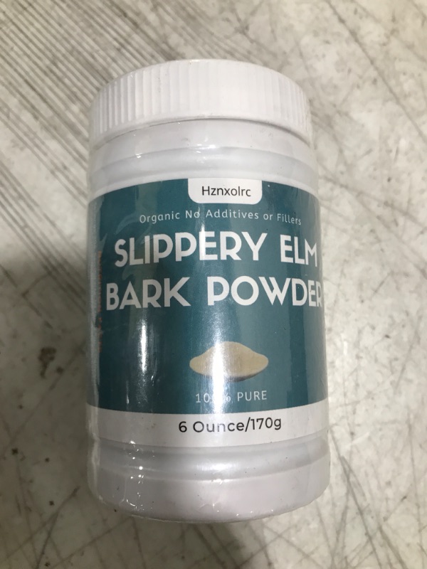 Photo 2 of 5.99 oz Organic Slippery Elm Powder, Organic Slippery Elm Bark Powder, 100% Pure & Natural, Food-Grade, Helps Soothe The Throat and Coughing, Vegan, Pet Friendly