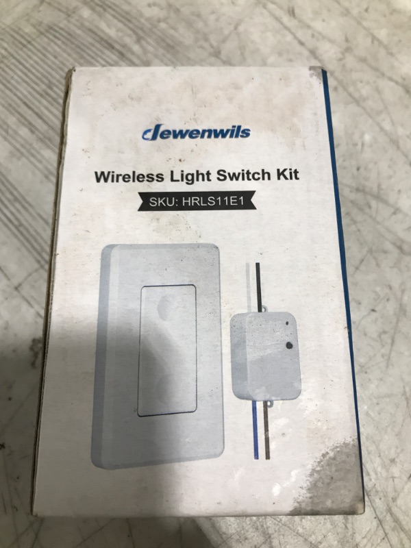 Photo 2 of DEWENWILS Wireless Light Switch and Receiver Kit, No in-Wall Wiring Required,Remote Control Wall Switch Lighting Fixture for Ceiling Lights, Fans, Lamps,100 Ft RF Range, Programmable