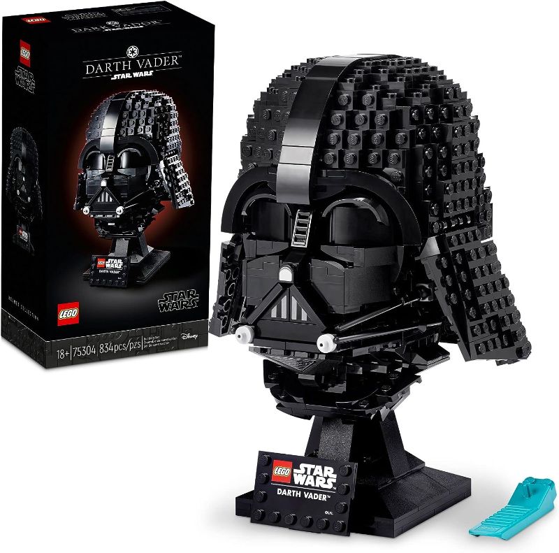 Photo 1 of LEGO Star Wars Darth Vader Helmet 75304 Set, Mask Display Model Kit for Adults to Build, Gift Idea for Men, Women, Him or Her, Collectible Home Decor Model
