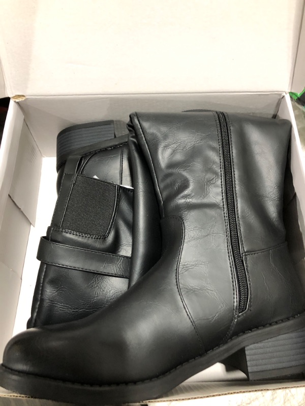 Photo 1 of Women's Long Black Leather Boots. Size 8.5