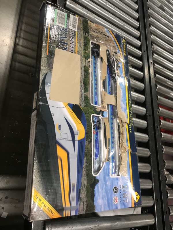 Photo 1 of Electric Train Set for Kids - Train Toy with Tracks, Sounds & Light