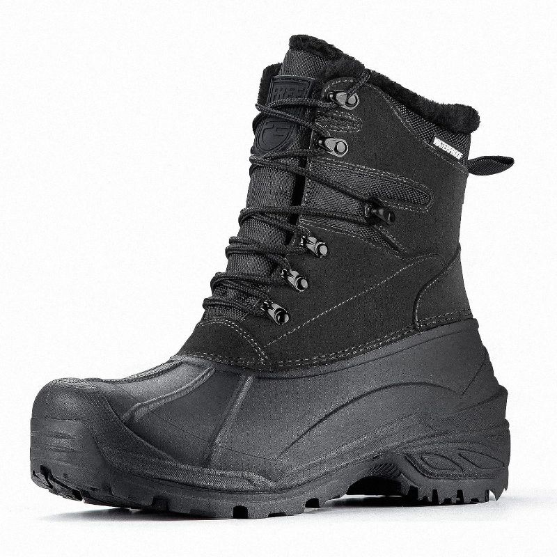 Photo 1 of FREE SOLDIER Mens Snow Boots Warm Fleece Lining Winter Ski Shoes Waterproof Insulated Booties. size 8
