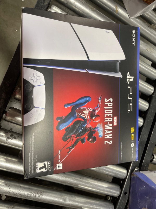Photo 2 of PlayStation 5 Slim Console Digital Edition – Marvel's Spider-Man 2 Bundle (Full Game Download Included)
