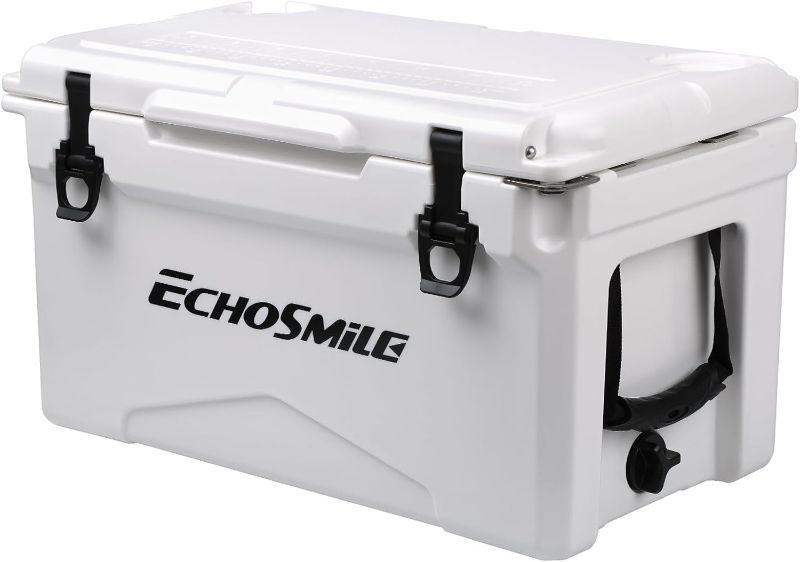 Photo 1 of EchoSmile 25/30/35/40/75 Quart Rotomolded Cooler, 5 Days Protale Ice Cooler, Ice Chest Suit for BBQ, Camping, Pincnic, and Other Outdoor Activities 
