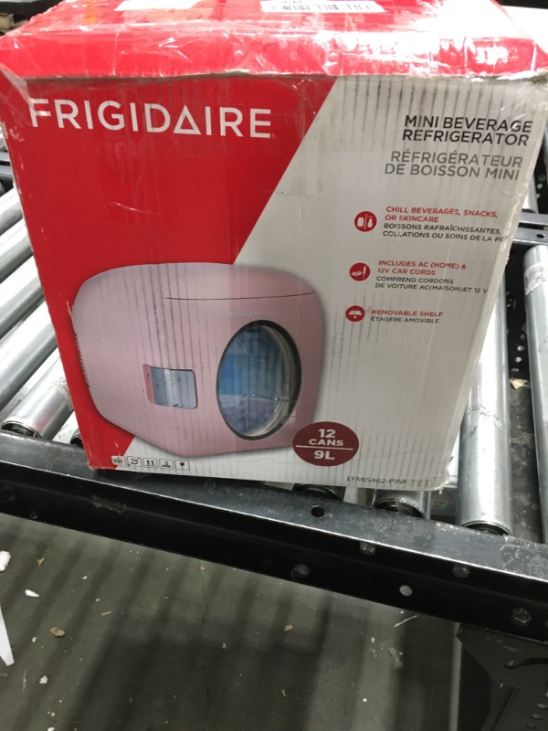 Photo 2 of FRIGIDAIRE EFMIS462-PINK 12 Can Retro Mini Portable Personal Fridge/Cooler for Home, Office or Dorm, Pink
