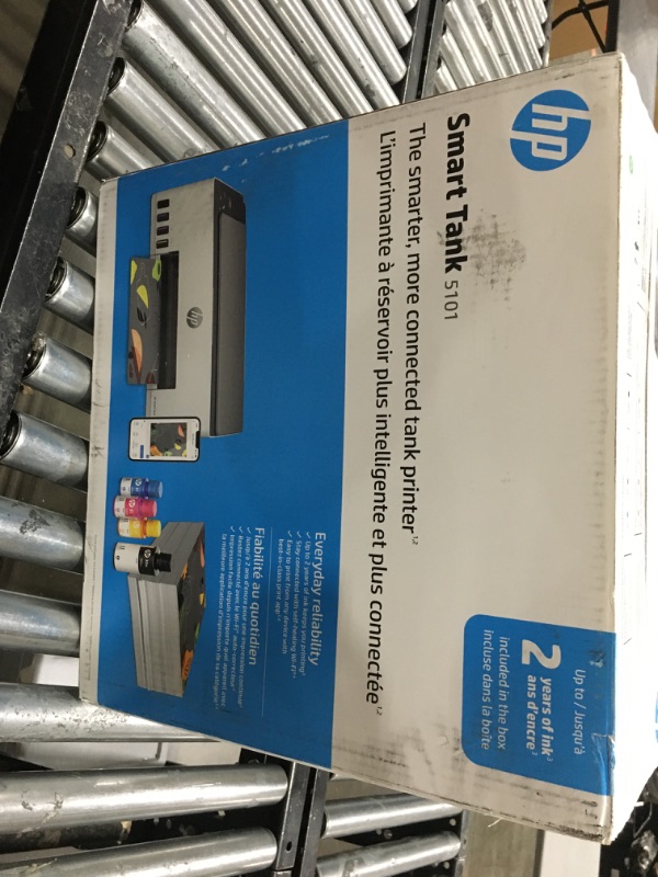 Photo 2 of HP Smart -Tank 5101 Wireless Cartridge-free all in one printer, up to 2 years of ink included, mobile print, scan, copy (1F3Y0A) , White
