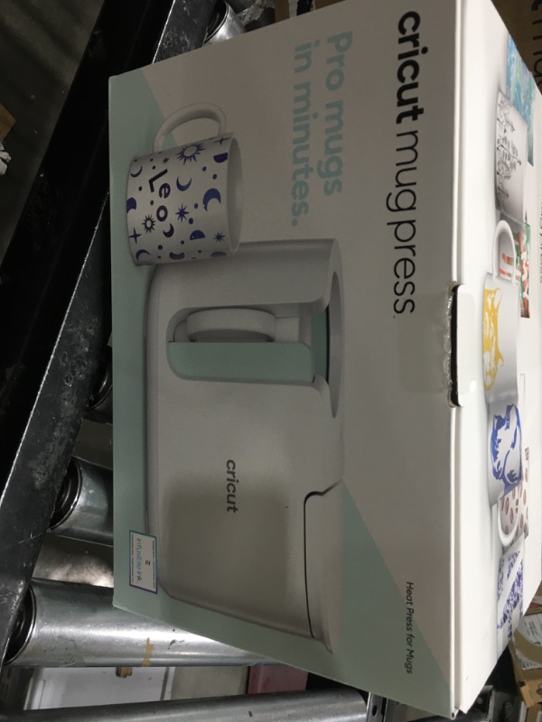 Photo 3 of Cricut Mug Press US, Heat Press for Sublimation Mug Projects, One-Touch Setting, For Infusible Ink Materials & Mug Blanks 11 oz - 16 oz (Sold Separately), Includes Auto-Off Safety Feature