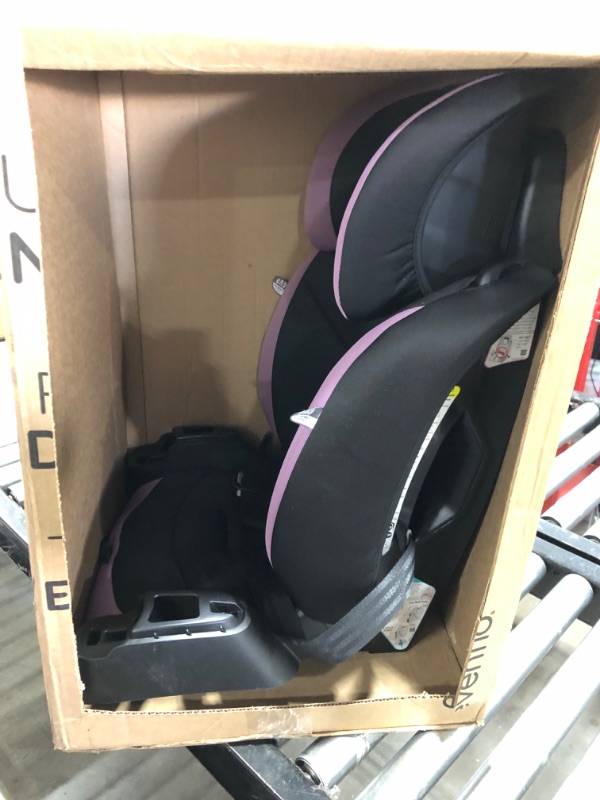 Photo 2 of Evenflo Maestro Sport Convertible Booster Car Seat, Forward Facing, High Back, 5-Point Harness, For Kids 2 to 8 Years Old, Whitney Pink