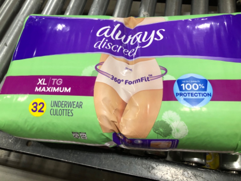 Photo 1 of Always Discreet, Incontinence Underwear, Maximum Absorbency