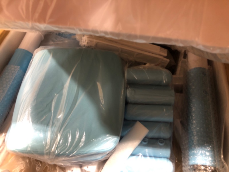 Photo 1 of FUNLIO Kids Table and 4 Chairs Set, Height Adjustable Toddler Table and Chair Set for Ages 3-8, Easy to Wipe Arts & Crafts Table, for Classrooms/Daycares/Homes, CPC & CE Approved (5-Piece Set) - Blue