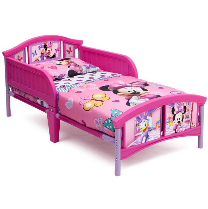 Photo 1 of Delta Children Disney Minnie Mouse Plastic Toddler Bed, Pink
MO MATTRESS 