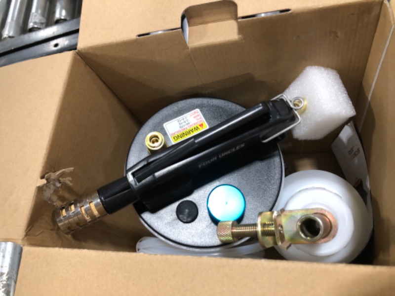 Photo 2 of FOUR UNCLES 2L Vacuum Brake Bleeder Air Brake Bleeder Kit with 2L Brake Fluid Extractor and 1L Refilling Bottle & 16pcs Adapters 2L+Adapters