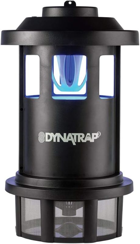 Photo 1 of DynaTrap DT1750 Mosquito & Flying Insect Trap – Kills Mosquitoes, Flies, Wasps, Gnats, & Other Flying Insects – Protects up to 3/4 Acre, Black
