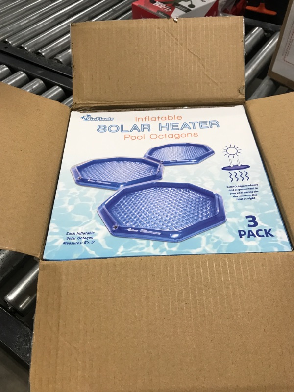 Photo 2 of GoFloats Inflatable Solar Pool Heaters for Affordable Pool Heating and Insulation - 3 Pack

