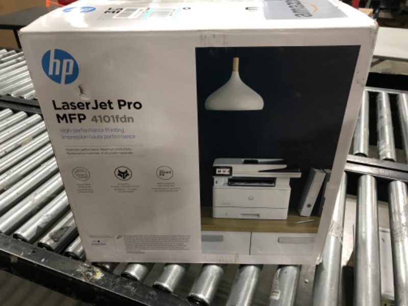 Photo 4 of HP LaserJet Pro MFP 4101fdn Laser Printer, Scan, Copy, Fax, Mobile Print, Secure, Best for Office, Ethernet Only (2Z618F)

