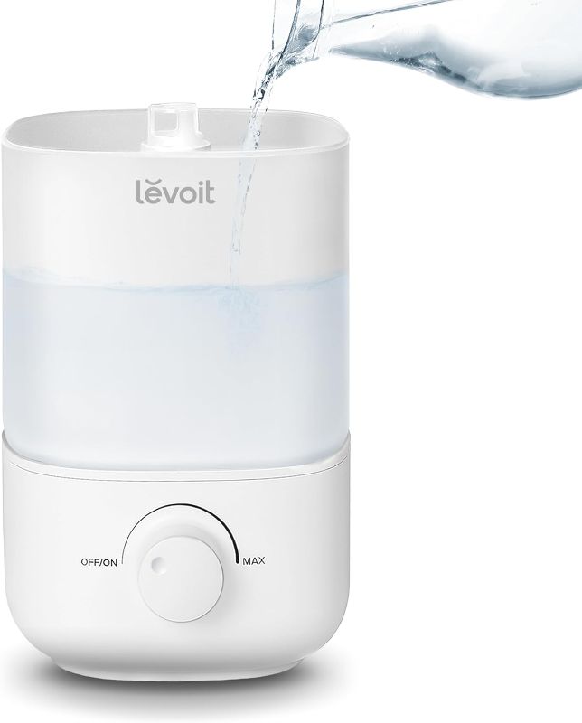 Photo 1 of LEVOIT Top Fill Humidifiers for Bedroom, 2.5L Tank for Large Room, Easy to Fill & Clean, 28dB Quiet Cool Mist Air Humidifier for Home Baby Nursery & Plants, Auto Shut-off and BPA-Free for Safety, 25H
