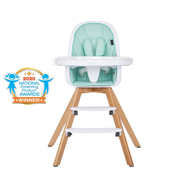 Photo 1 of Evolur Zoodle 2-in-1 High Chair - Mint
