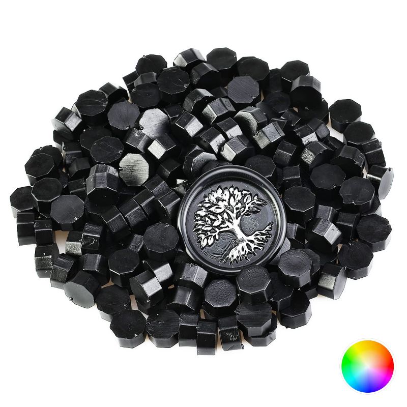 Photo 1 of 200Pcs Wax Sealing Beads for Wax Sealing Stamp, Perfect for Christmas Cards, Envelopes, Invitations, Wine Packages, Letter Sealing  Black 