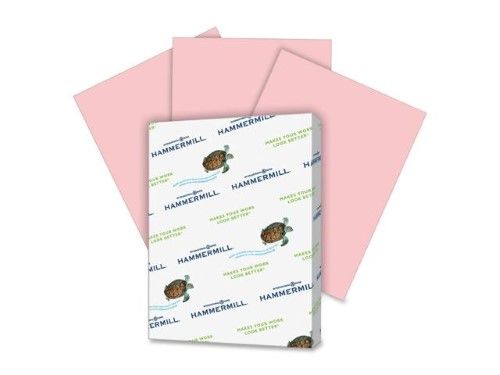 Photo 1 of Hammermill 103382 Recycled Colored Paper, 20Lb, 8-1/2 X 11, Pink, 500 Sheets/Ream