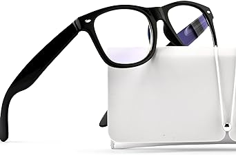 Photo 1 of ABEJOJO Oversized Reading Glasses for Women Men, Blue Light Blocking Computer Readers Spring Hinge +0.50