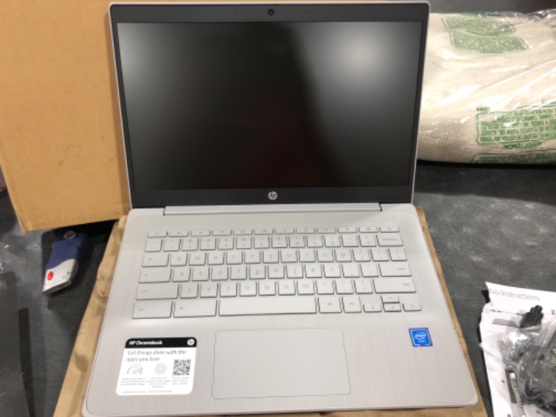 Photo 7 of HP 2023 Newest Chromebook Laptop, 14 Inch Display, Intel Celeron N4120 Processor, 4GB RAM, 64GB eMMC, Intel UHD Graphics 600, WiFi, Bluetooth, Chrome OS, Modern Gray 4GB RAM | 64GB eMMC