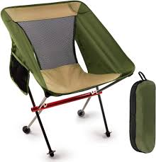 Photo 1 of VOOVY Ultralight Portable Camping Chair Backpacking Chair, Compact Folding Beach Chair with Storage Bag, 330lbs Capacity for Outdoor Camping Beach Hiking Hunt BBQ Travel (Yellow Green)